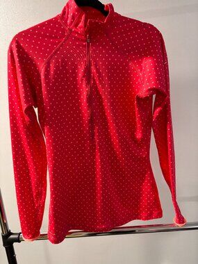 NWOT** Nike Polka Dot Women's Quarter Zi, Fitted